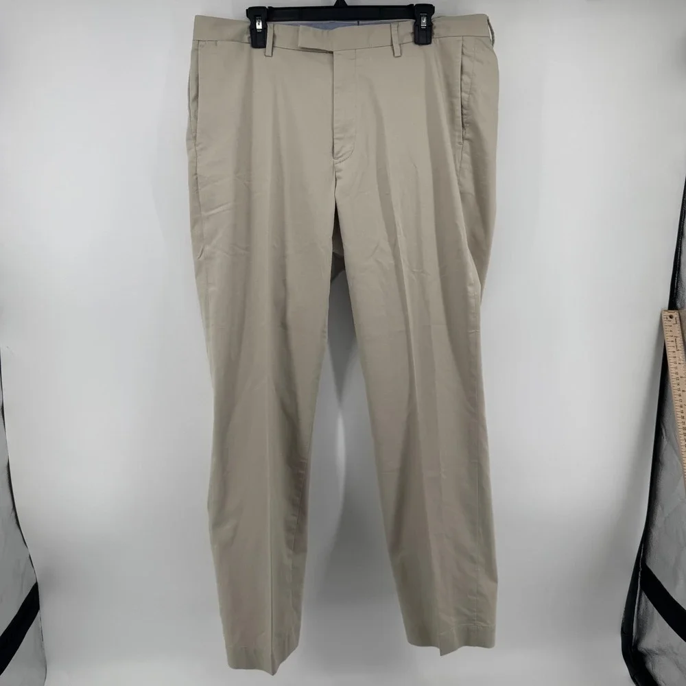 Polo Ralph Lauren Mens Tan Khaki Stretch Straight Fit Chino Pants 36x32